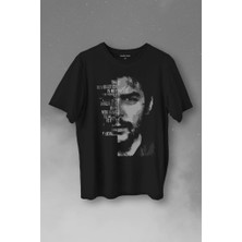 Kendim Seçtim Metal Poster Ernosto Che Guevara Hafl Face Yarım Yüz Baskılı Tişört  T-Shirt