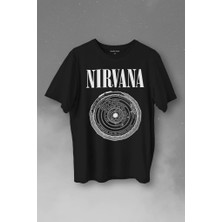Kendim Seçtim Nirvana Bleach Albüms Rock Music Circle Plak Baskılı Tişört  T-Shirt