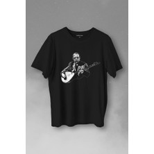 Kendim Seçtim Neşet Ertaş Bozkırın Tezenesi Halk Müziği Bağlama Baskılı Tişört  T-Shirt