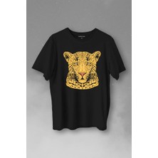 Kendim Seçtim Leopard Face Çıta Lepoar Yüzü Lion Head Baskılı Tişört  T-Shirt