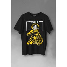 Kendim Seçtim One Piece Anime Dizi Japonca Japanese Wear Baskılı Tişört  T-Shirt