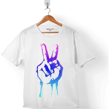 Kendim Seçtim Reggae Özgürlük Işareti Rasta Iı Tımelıne Çocuk Tişört Beyaz