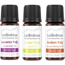 Lavendrose Set Of 3 Cuticle Oil Care Set Essential Oil Aromatherapy Set And 100% Pure Essential Oil Set