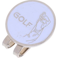 Dayanıklı Golfçü Desen Manyetik Şapka Klips Golf Top Işaretleyici Vizörü