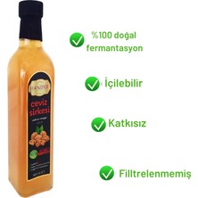 Hanzade Bitkisel Ceviz Sirkesi Doğal Fermantasyon İçilebilir Katkısız Cam Şişe 2 x 500 ml