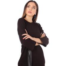 Modatalika Kadın Triko Tarz Kemerli Elbise