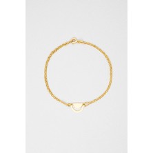 So CHIC Gökkuşağı 14 Ayar 18 Cm Sarı Altın Bileklik