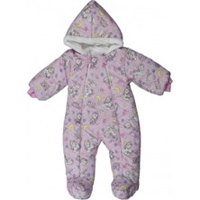 Podium Giyim Yeni  Sevimli Unicorn  Desenli  Patikli Welsoft Kozmonot-Tulum