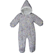 Podium Giyim Yeni  Sevimli Unicorn  Desenli  Patikli Welsoft Kozmonot-Tulum