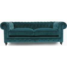 Hanel Mobilya Chester Koltuk  Turkuaz Kadife