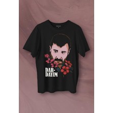 Kendim Seçtim Azer Bülbül Dardayım Arabesk Baskılı Tişört  T-Shirt