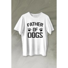 Kendim Seçtim Father Of Dog Mam Köpek Babası Hayvansever Veteriner Baskılı Tişört  T-Shirt
