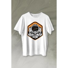 Kendim Seçtim Solana Sol Astronot Cyrpto Coin Logo Baskılı Tişört  T-Shirt Beyaz