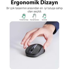 Ugreen 2.4ghz Sessiz Tuşlu 2400DPI Kablosuz Optik Mouse