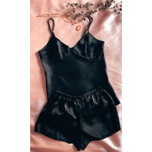 Zag Lingerie Saten Şortlu Takım