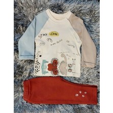 Baby Code Bebek Safari Alt Üst Unisex 2'li Takım Stay Cool Animals