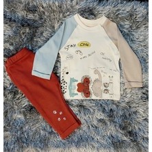 Baby Code Bebek Safari Alt Üst Unisex 2'li Takım Stay Cool Animals