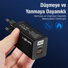 Ally Pd 65W Gan USB + Type-C Hızlı Şarj Başlığı Şarj Aleti ALL-35457