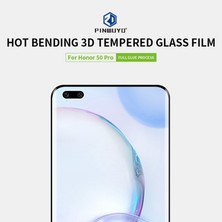 Wansheng Honor 50 Pro 9h 3D Isı Kavisli Temperli Cam Ekran Koruyucu  - Siyah (Yurt Dışından)