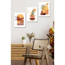 Hyl Sanatsal Tarzda Modern 3'lü Tablo Seti