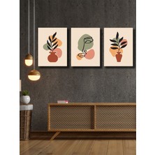 Hyl Sanatsal Tarzda 3 Lü Tablo Seti