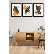 Hyl 3 Parça Sanatsal Tüy Tarzında Tablo Seti