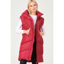 Dewberry Z6743 Dewberry Bayan Yelek-Bordo