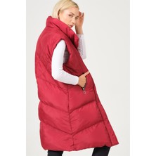 Dewberry Z6743 Dewberry Bayan Yelek-Bordo