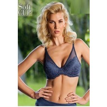 Orkide  8250 Büyük Beden Soft Cup Dantelli Sütyen-Beyaz