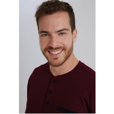 Eros 960 Erkek Uzun Kollu Pijama Takımı-Bordo