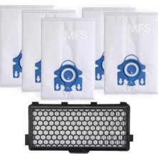 MFS Miele C3 Cat Dog Powerline Uyumlu 5 Adet Toz Torbası ve Hepa Filtre Seti