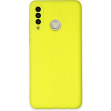 Happycase Huawei P30 Lite Kılıf Nano Içi Kadife  Silikon - Sarı