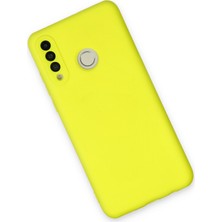 Happycase Huawei P30 Lite Kılıf Nano Içi Kadife  Silikon - Sarı