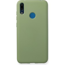 Happycase Huawei Y7 2019 Kılıf Nano Içi Kadife  Silikon - Yeşil