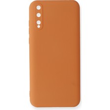 Happycase Huawei P Smart S Kılıf Nano Içi Kadife  Silikon - Turuncu