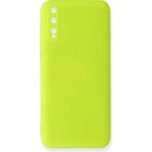 Happycase Huawei Y8P Kılıf Nano Içi Kadife  Silikon - Sarı