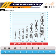 Portfish BL-3002 Klipsli Fırdöndü-Kilitli Sarı 144 Lü 5