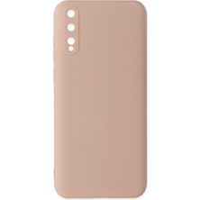 Happycase Huawei P Smart S Kılıf Nano Içi Kadife  Silikon - Pudra