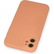 Happycase iPhone 11 Kılıf Nano Içi Kadife  Silikon - Turuncu