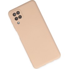 Happycase Samsung Galaxy M12 Kılıf Nano Içi Kadife  Silikon - Pudra