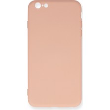 Happycase iPhone 6 Plus Kılıf Nano Içi Kadife  Silikon - Pudra