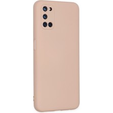 Happycase Oppo A72 Kılıf Nano Içi Kadife  Silikon - Pudra