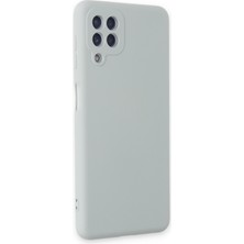 Happycase Samsung Galaxy A22 Kılıf Nano Içi Kadife  Silikon - Buz Mavisi