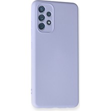 Happycase Samsung Galaxy A32 Kılıf Nano Içi Kadife  Silikon - Lila