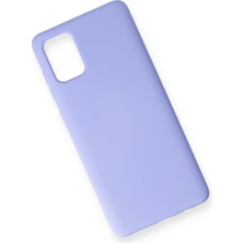 Happycase Samsung Galaxy A71 Kılıf Nano Içi Kadife  Silikon - Lila