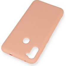 Happycase Samsung Galaxy M11 Kılıf Nano Içi Kadife  Silikon - Pudra