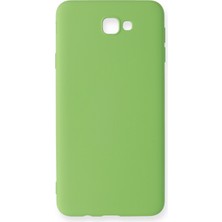 Happycase Samsung Galaxy J7 Prime Kılıf Nano Içi Kadife  Silikon - Yeşil