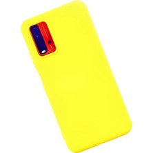 Happycase Xiaomi Redmi 9t Kılıf Nano Içi Kadife  Silikon - Sarı