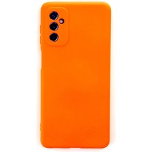 Happycase M52 5g Kılıf Nano Içi Kadife  Silikon - Turuncu