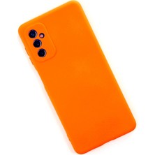 Happycase M52 5g Kılıf Nano Içi Kadife  Silikon - Turuncu